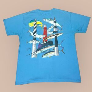 Guy Harvey T-Shirt Pensacola Key West Cape Canaveral St Augustine Juniper men M